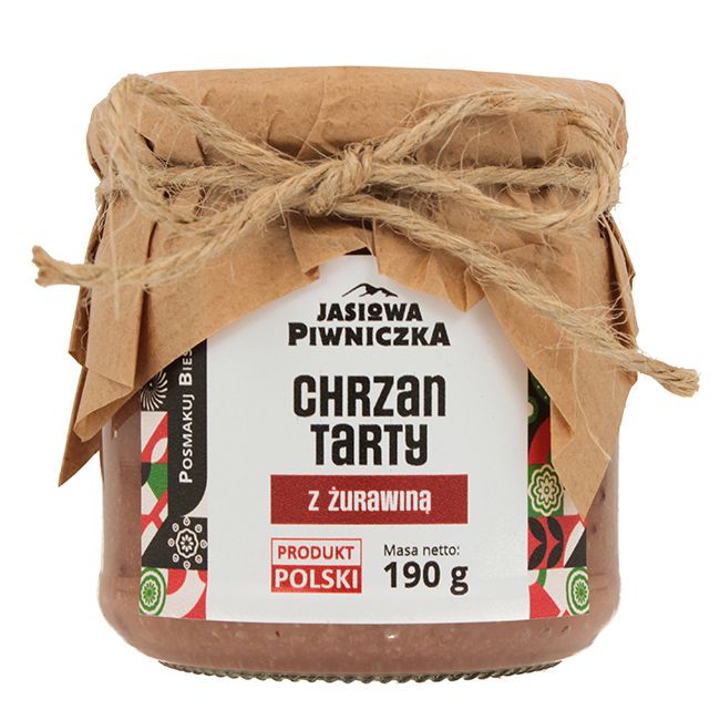 Chrzan tarty z żurawiną 190g