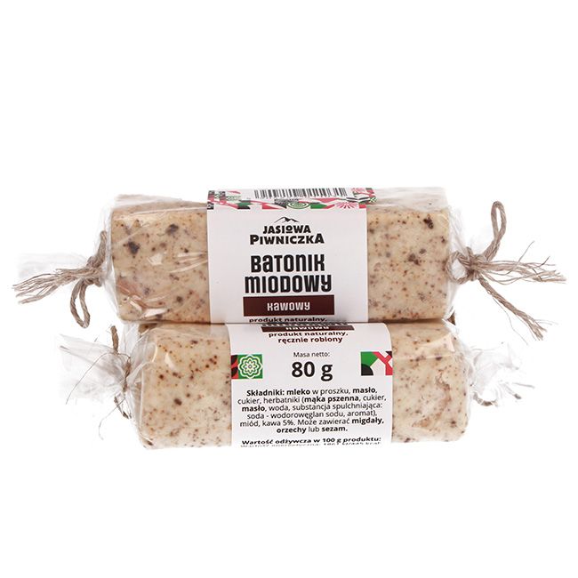 Baton miodowy kawowy 80g