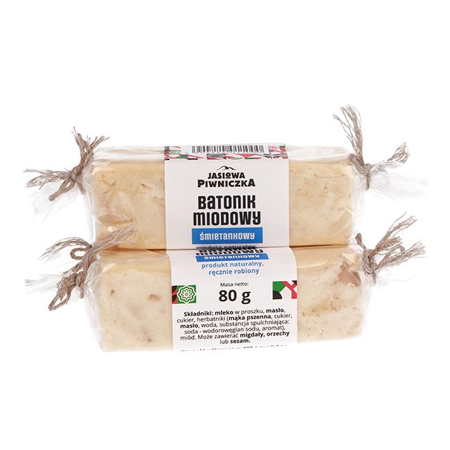 Baton miodowy śmietankowy 80g