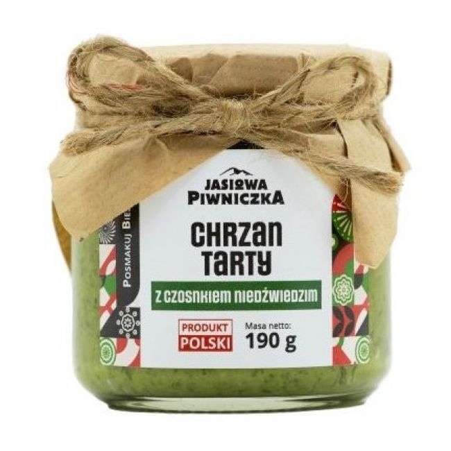 Chrzan tarty z czosnkiem niedźwiedzim 190g