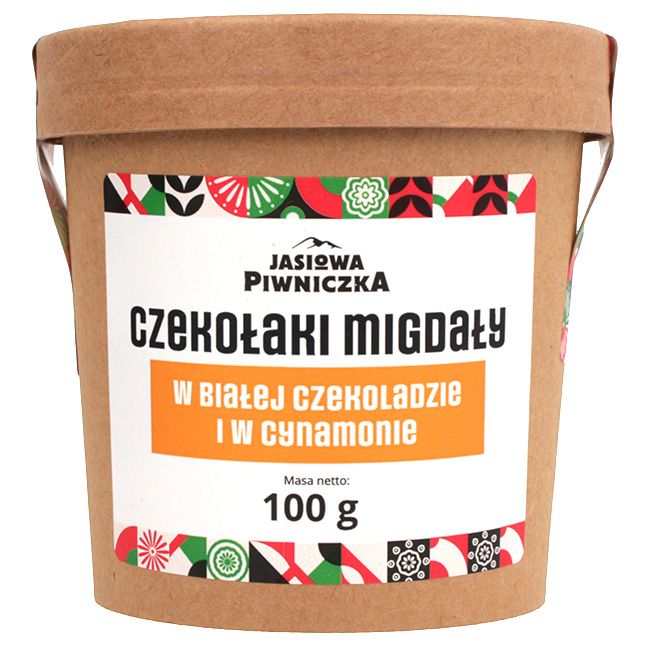 Czekołaki Migdały w białej czekoladzie i cynamonie 100g