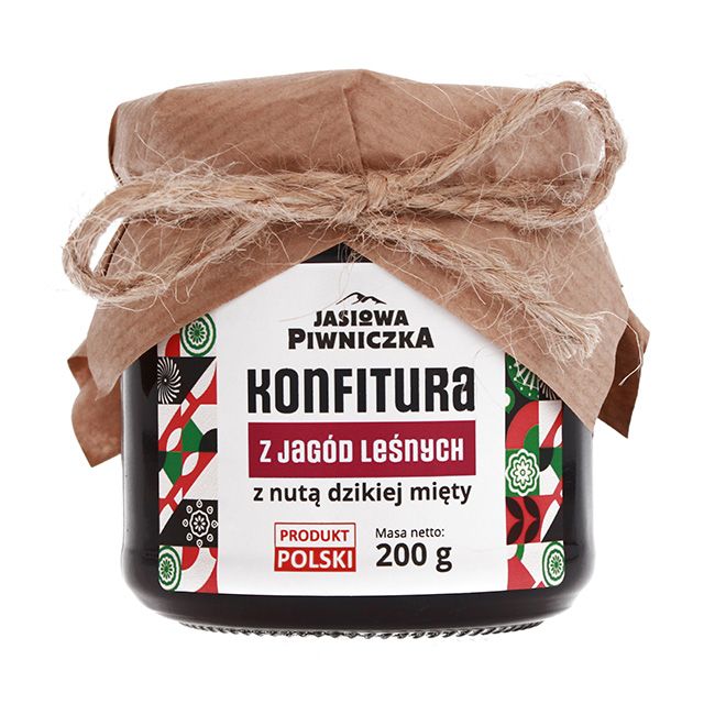 Konfitura z jagód leśnych z nutą dzikiej mięty 200g