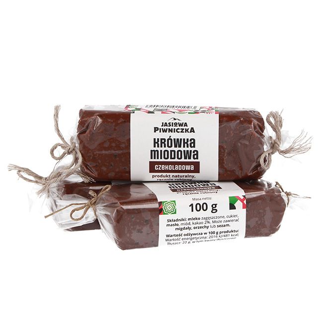 Krówka miodowa czekoladowa 100g