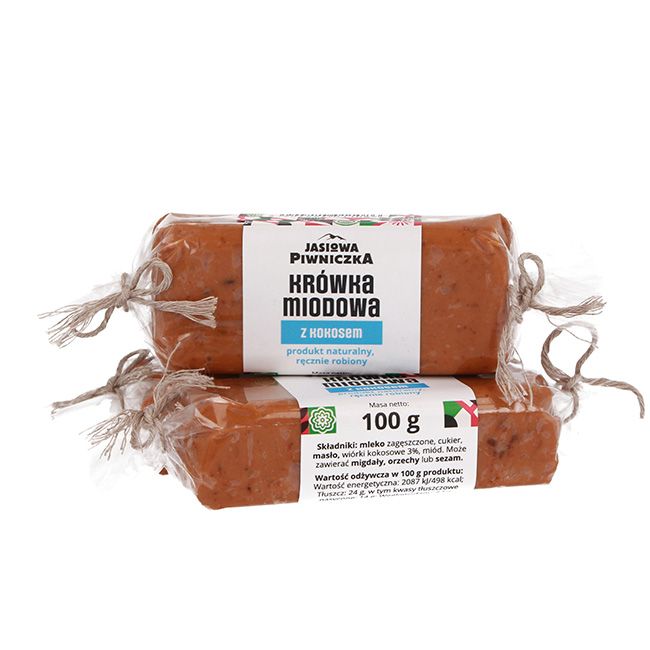 Krówka miodowa kokosowa 100g