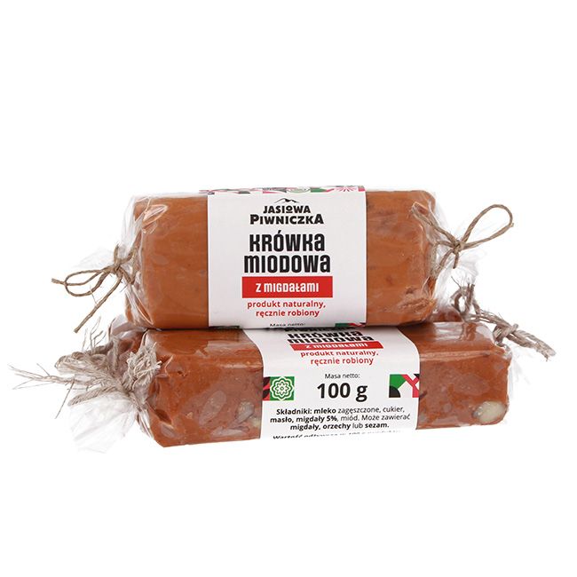 Krówka miodowa migdałowa 100g