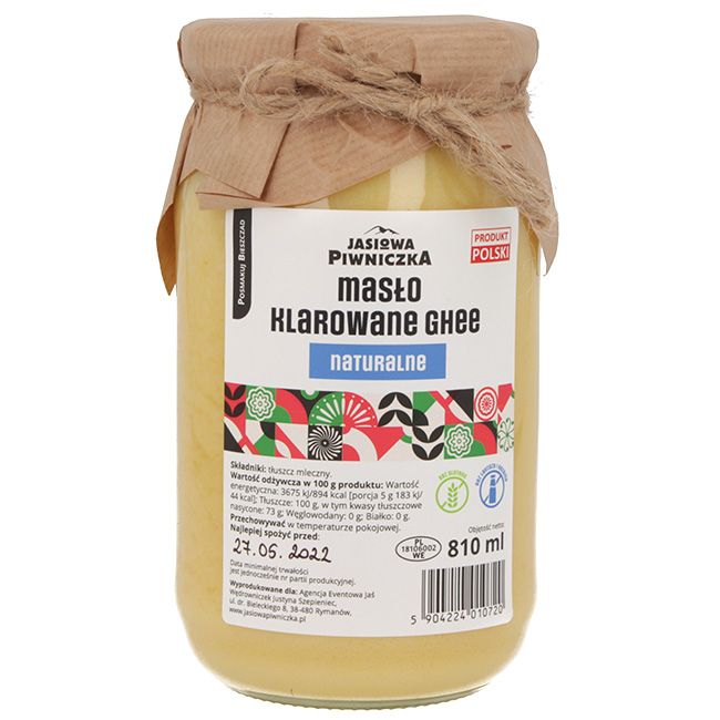 Masło ghee naturalne 810ml