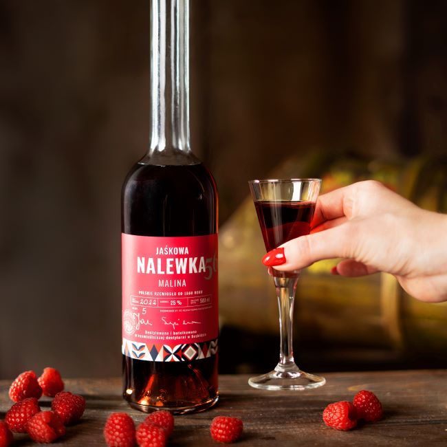Jaśkowa Nalewka '56 malinowa 500ml