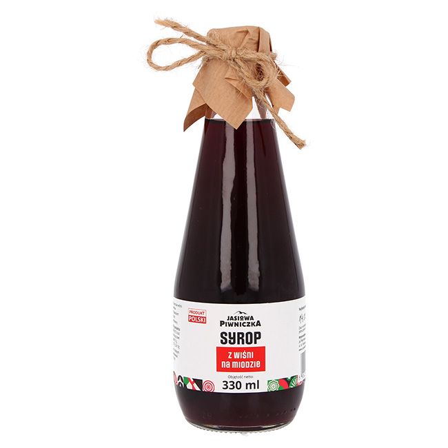 Syrop z wiśni na miodzie 330ml