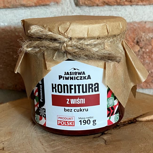 Konfitura z wiśni bez cukru 190g