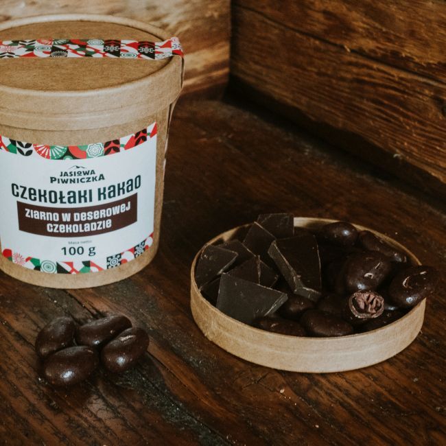 Czekołaki Ziarno kakao w deserowej czekoladzie 100g